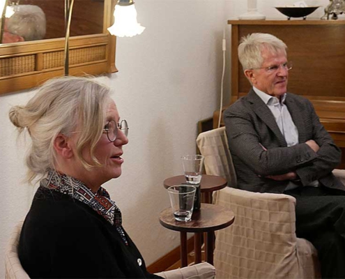 Ruth Berschens und Günter Grosche in der Villa Weingärtner