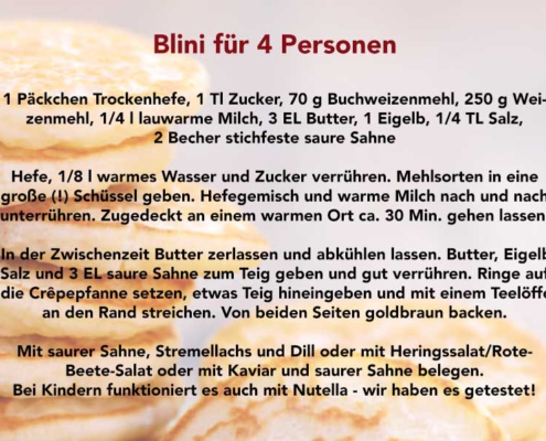 Rezept für Blinis